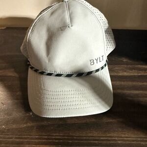 BYLT Basics Light Gray Performance Cap with Black Accent